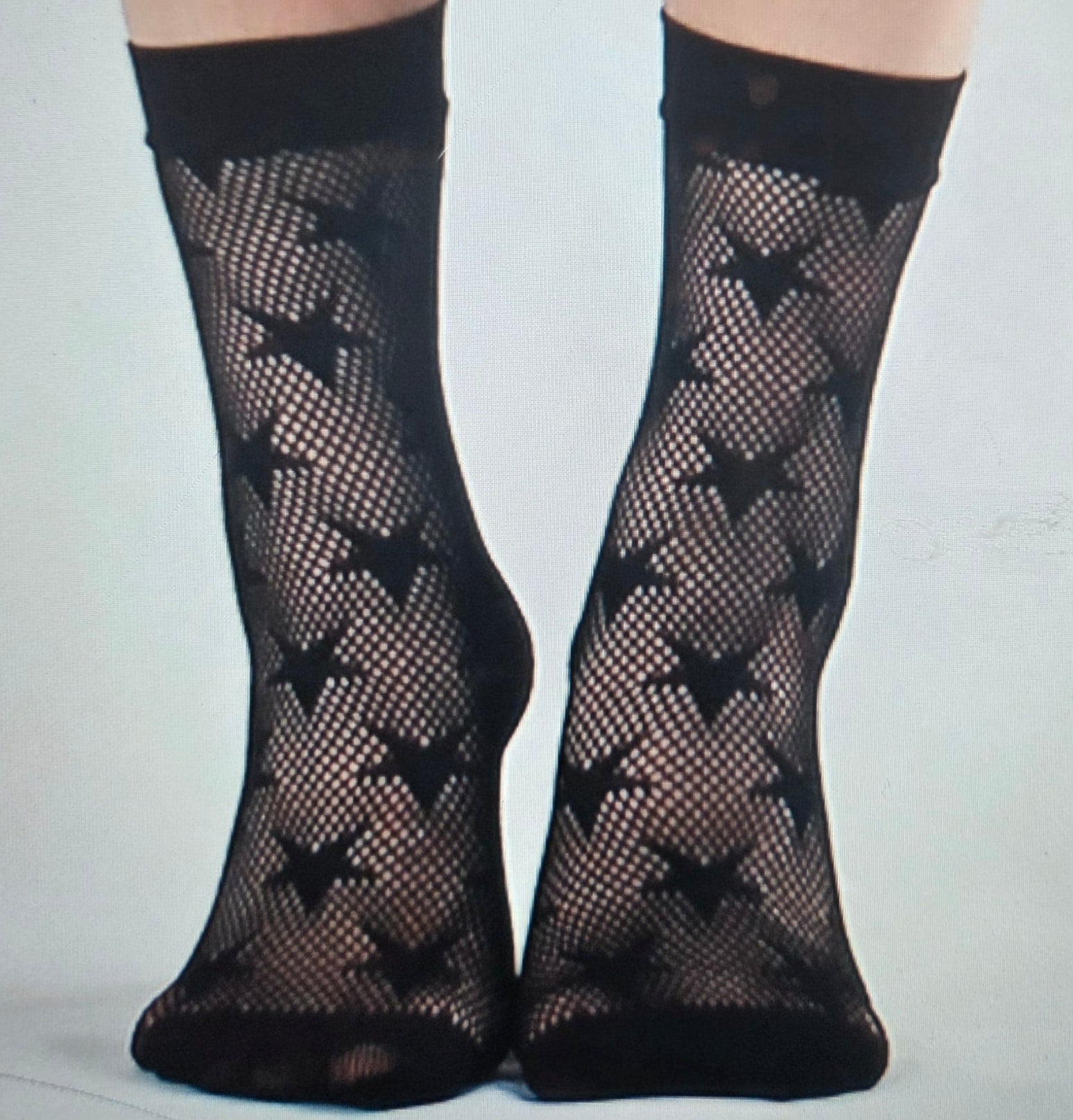 Sexy Black Fishnet Star Sock