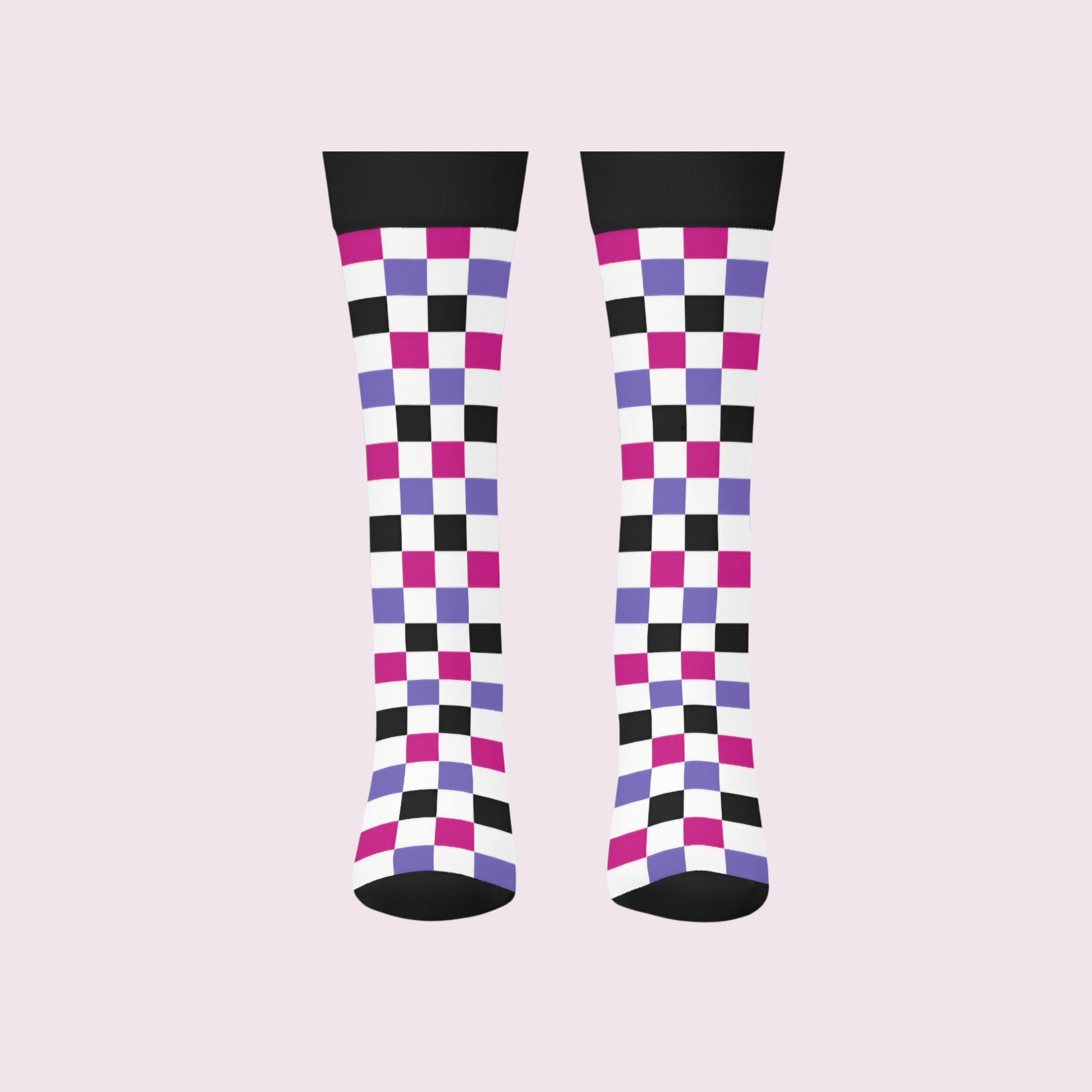 Checkers Not Chess Cotton Crew Sock