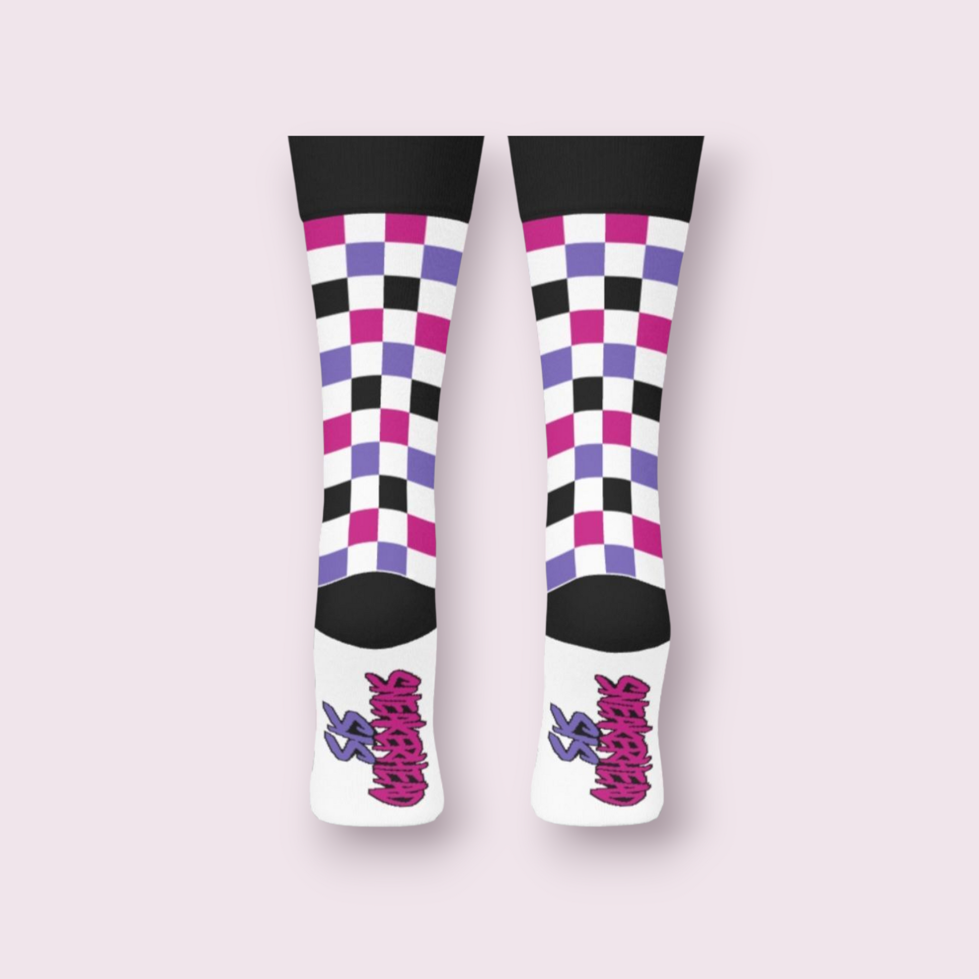 Checkers Not Chess Cotton Crew Sock