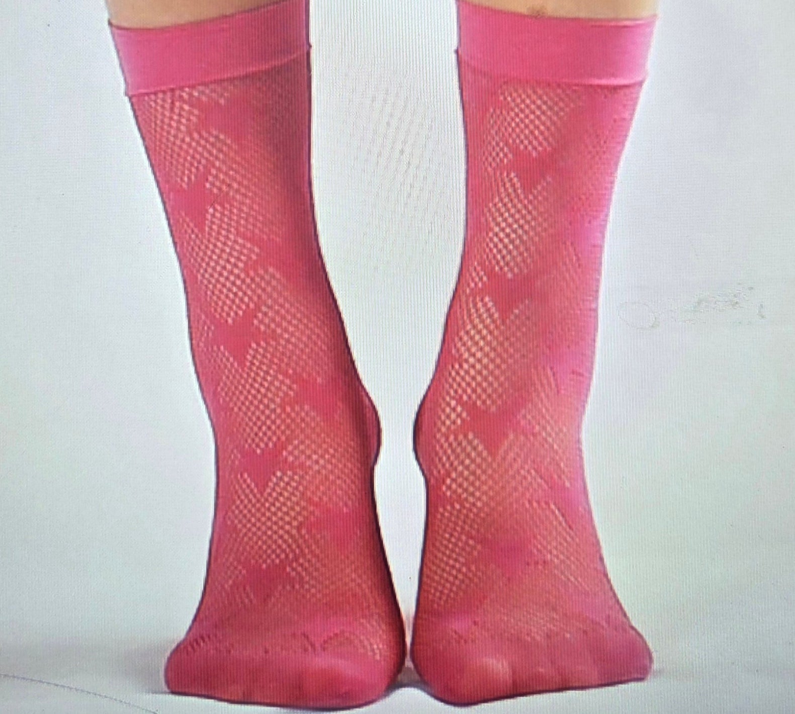 Sexy Pink Fishnet Star Sock