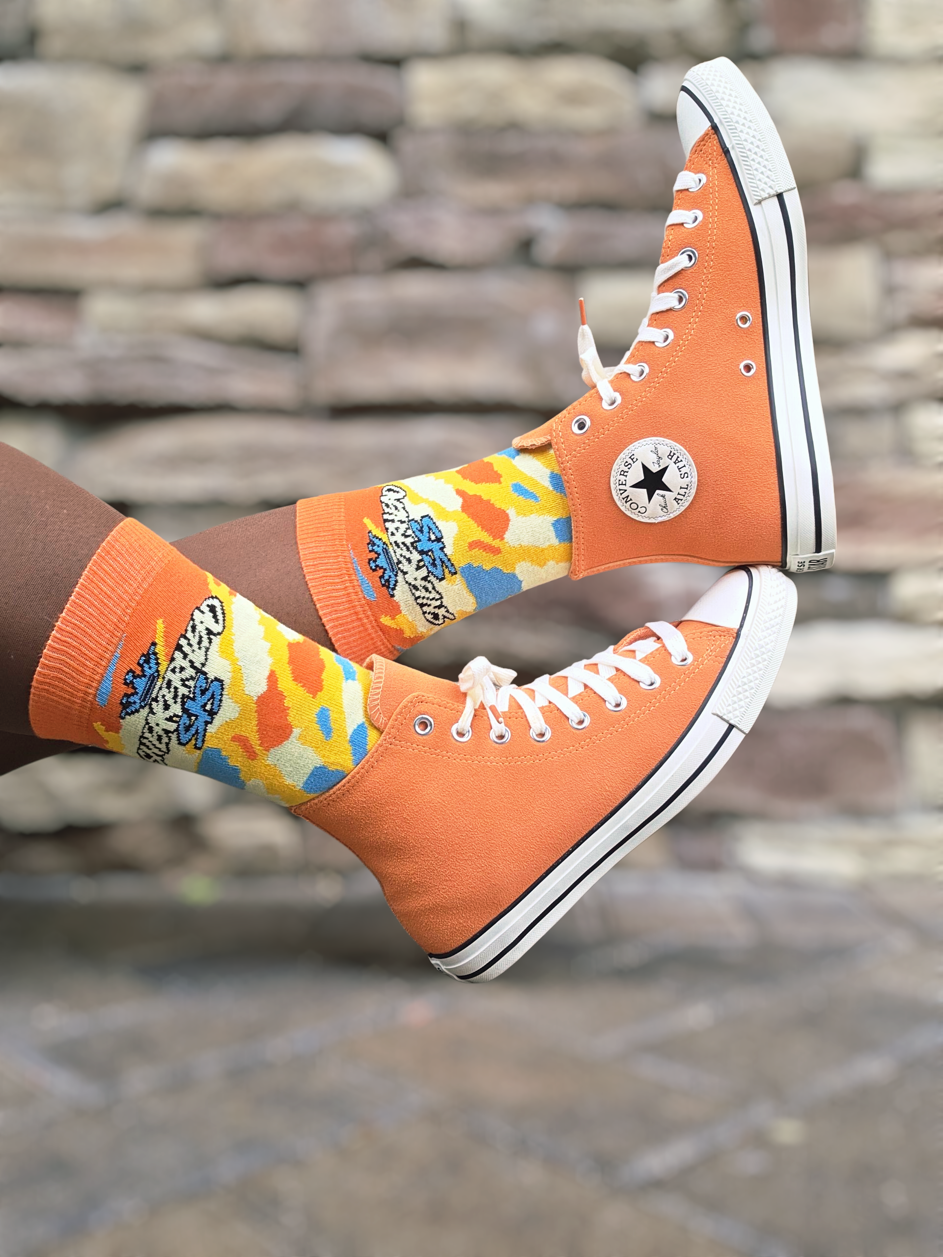 High on Tie Dye Cotton Crew Sock