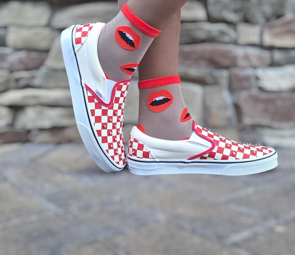 Sexy Red Lips Socks