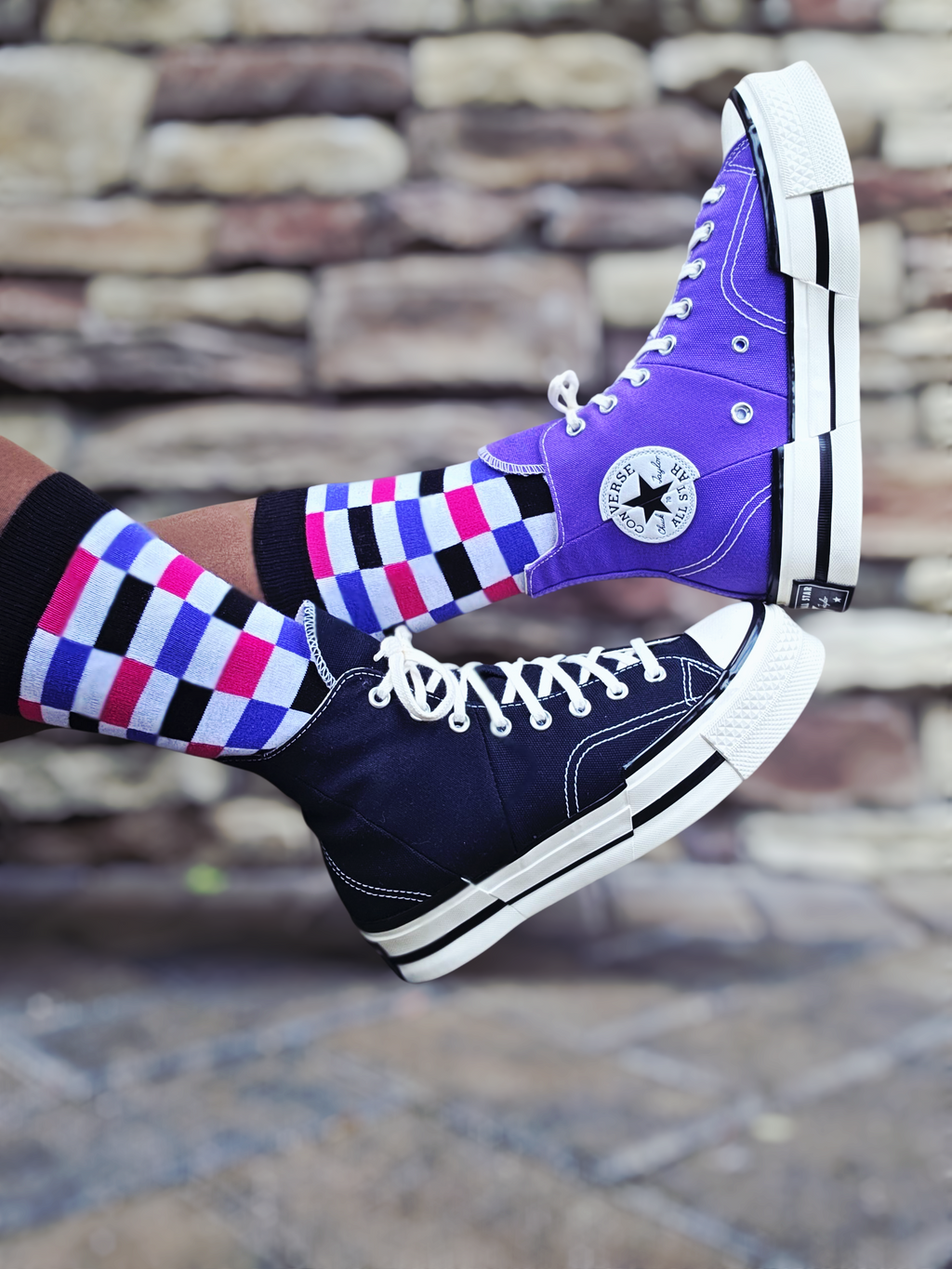 Checkers Not Chess Cotton Crew Sock