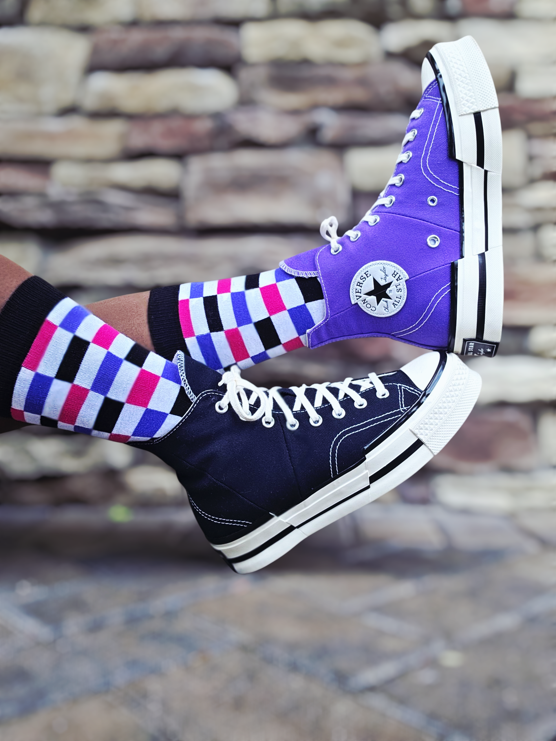 Checkers Not Chess Cotton Crew Sock