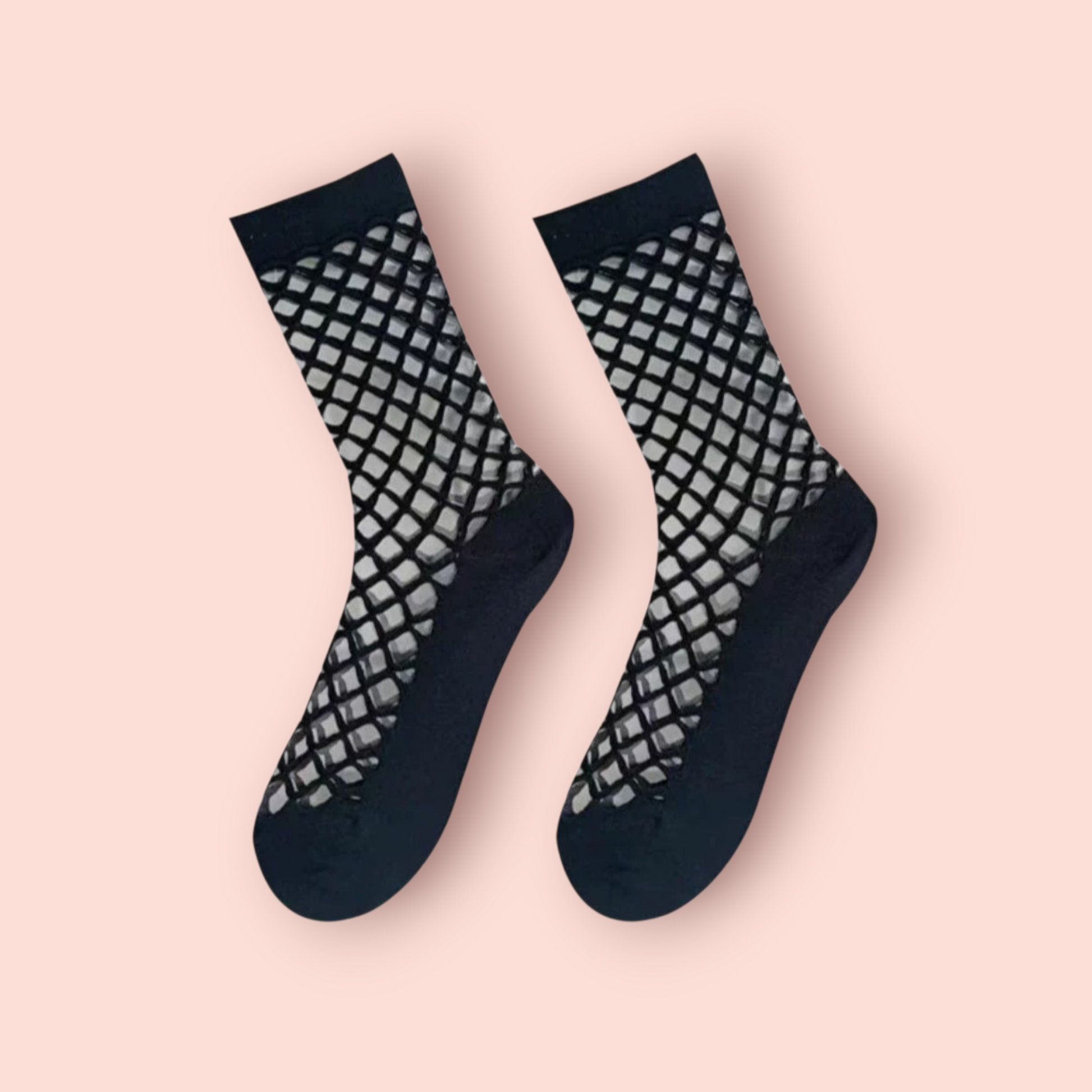 Sexy Onyx Fishnet Socks