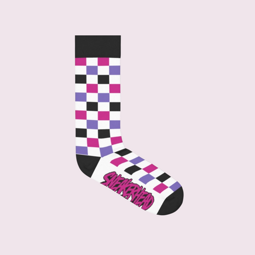 Checkers Not Chess Cotton Crew Sock
