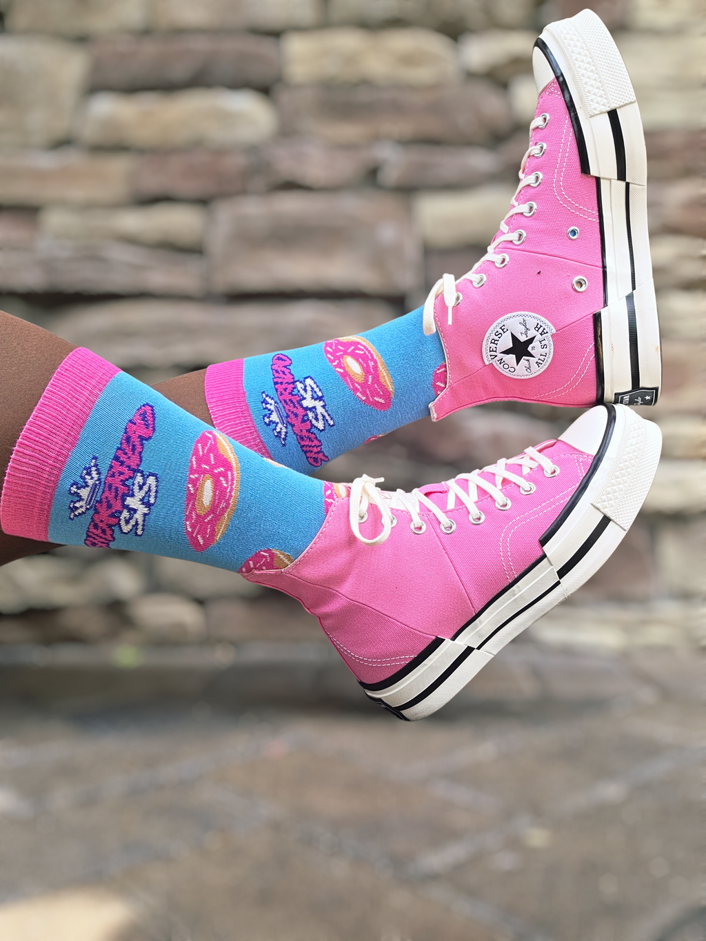 Delicious Donut Cotton Crew Sock