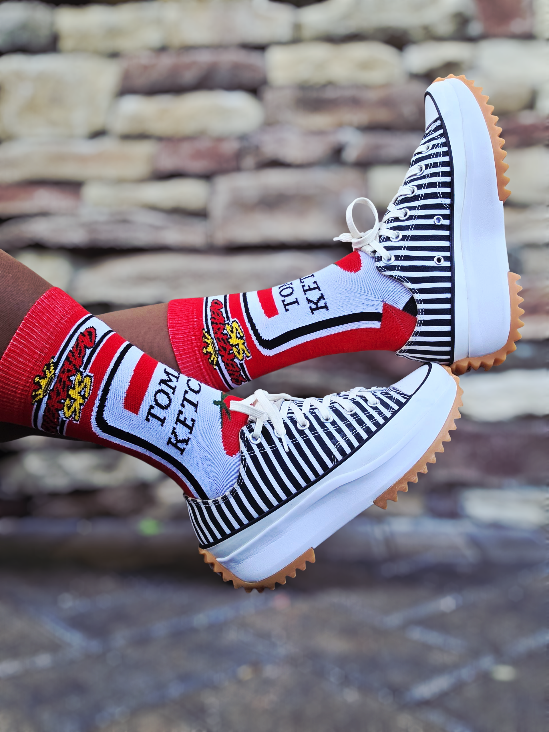 Ketch Me If You Can Ketchup Cotton Crew Sock