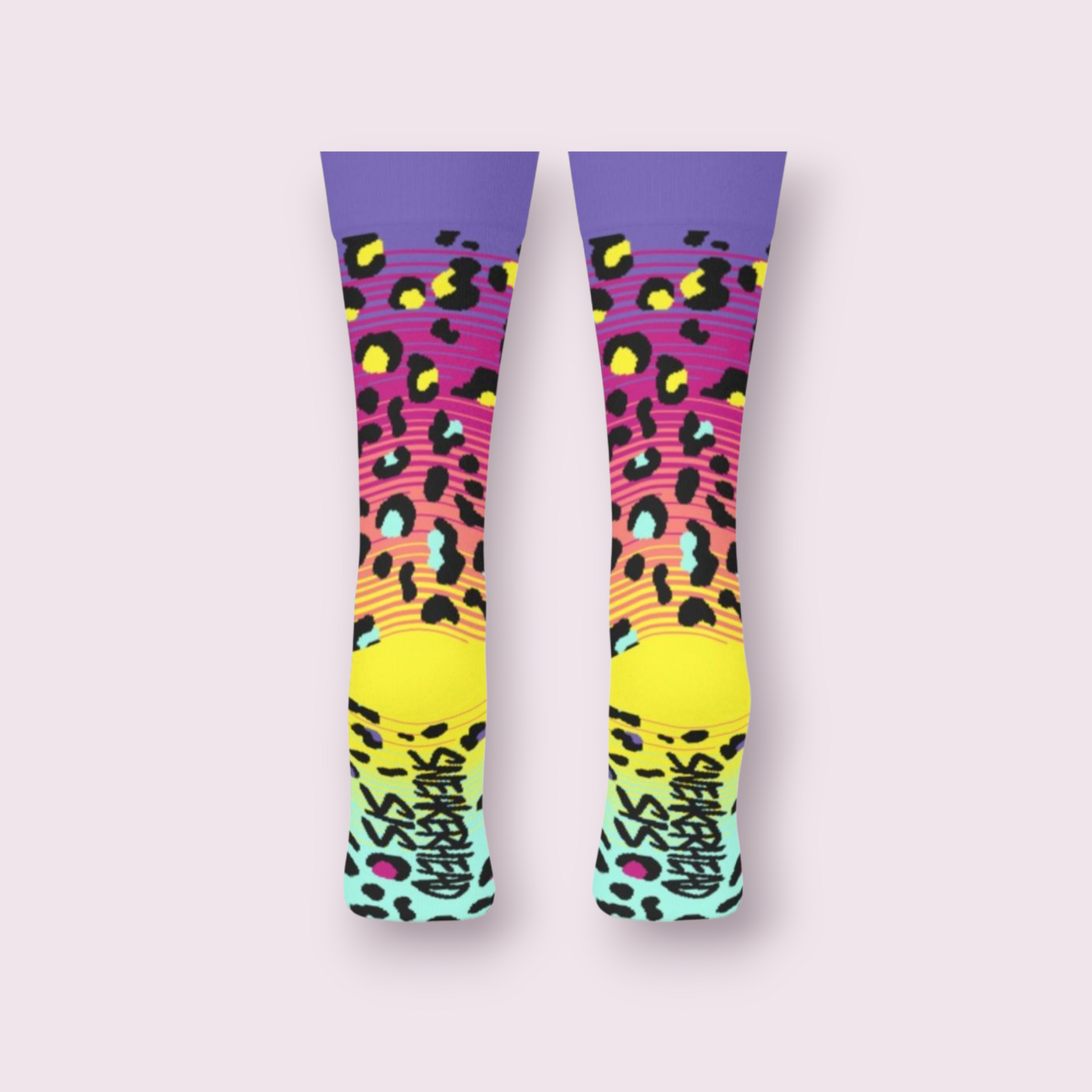 Lucky Leopard Cotton Crew Sock
