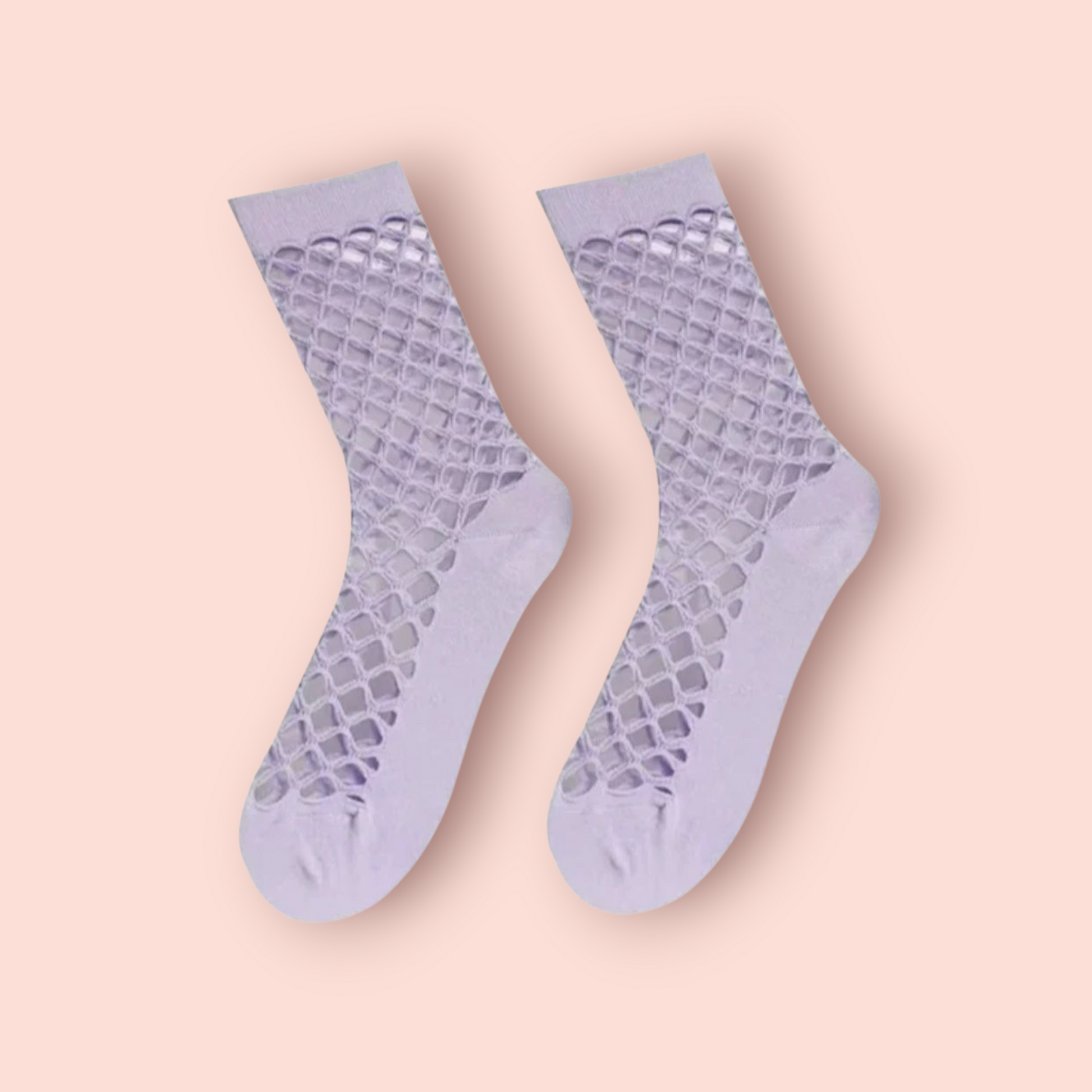 Sexy Lilac Fishnet Socks