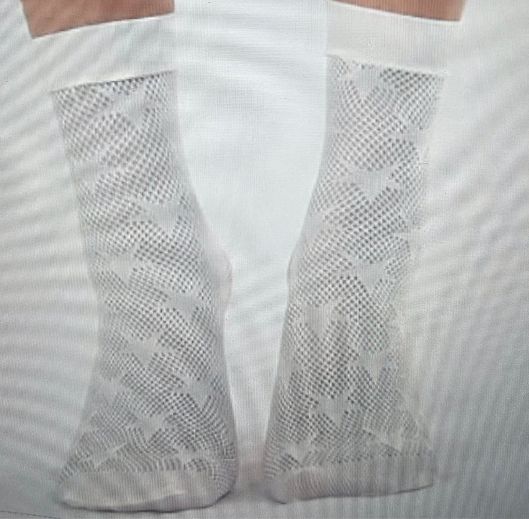 Sexy White Fishnet Star Sock